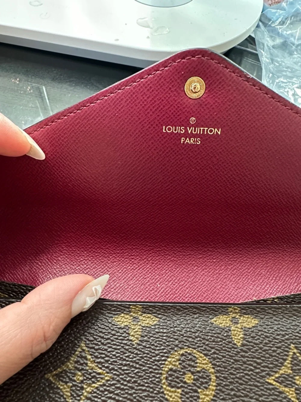 Louis Vuitton Brown and tan wallet